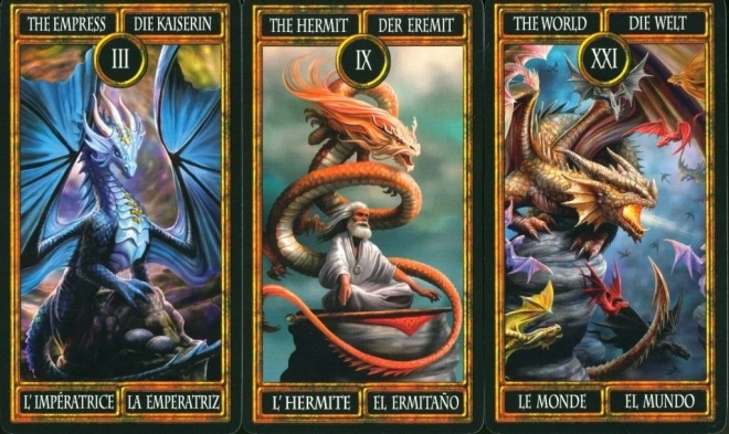 Karty tarot dragons anne stokes