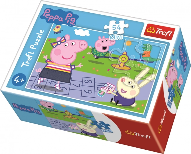 Puzzle 54 piese Zi fericită Peppa Pig