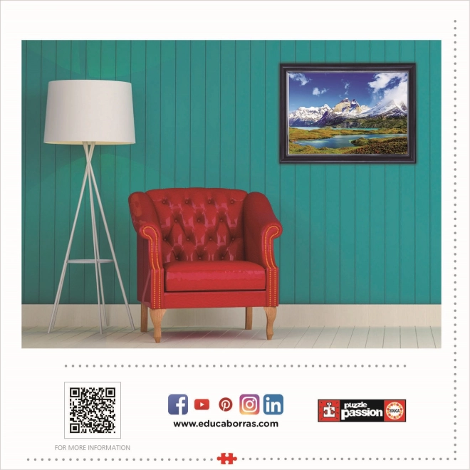 Puzzle Educa Torres del Paine, Patagonia 1000 piese