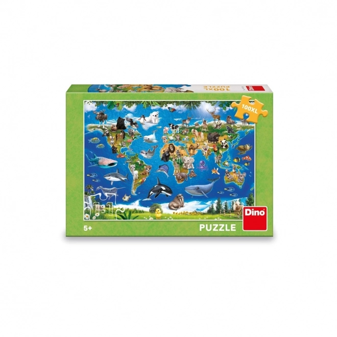 Puzzle XL Harta Animalelor