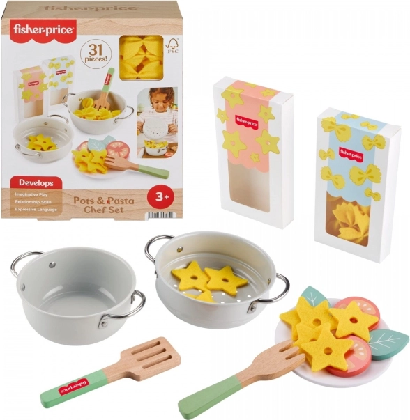 Set de gătit Fisher-Price paste pentru copii
