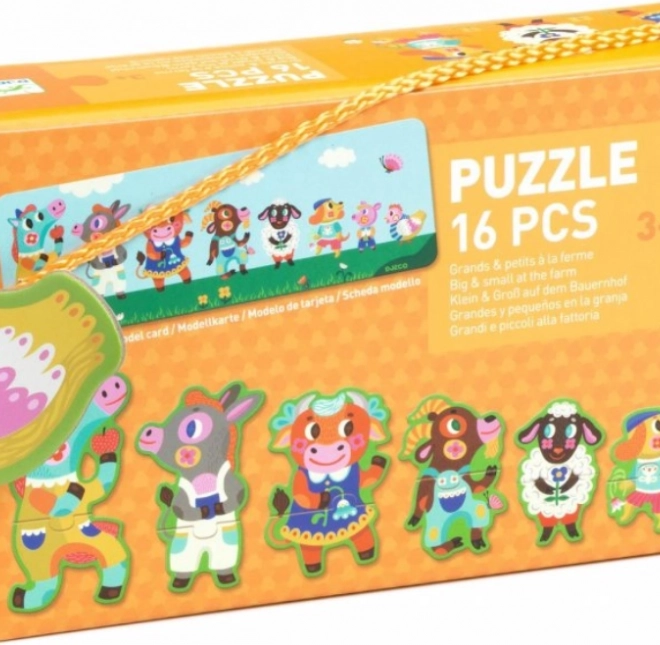 Puzzle DJECO Mari și Mici la Fermă
