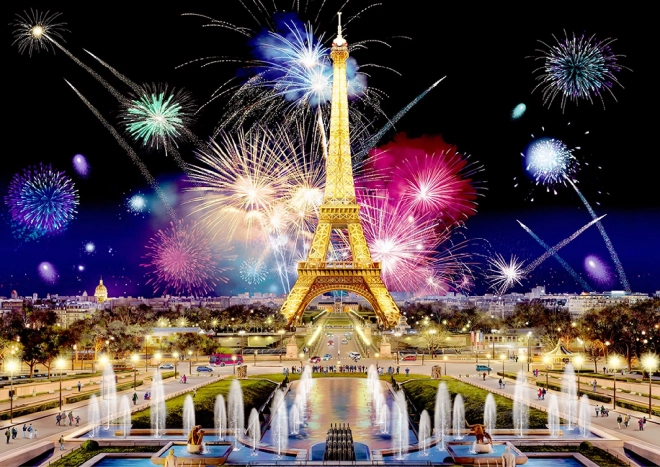 Puzzle de lemn Noaptea Parisului