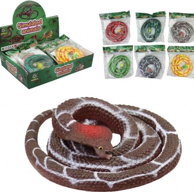 Șarpe din cauciuc interactiv 75 cm pentru copii