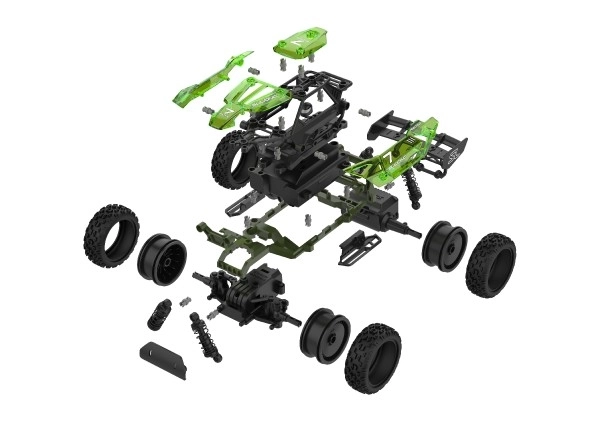 Mașină RC Buggy din plastic, 22cm asamblabilă