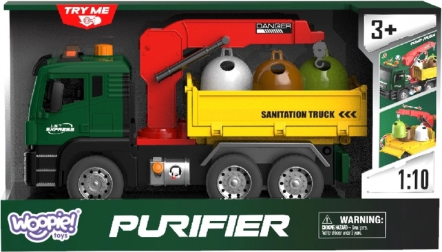 Woopie Camion pentru deșeuri cu macara pentru sortarea deșeurilor - scară 1:10