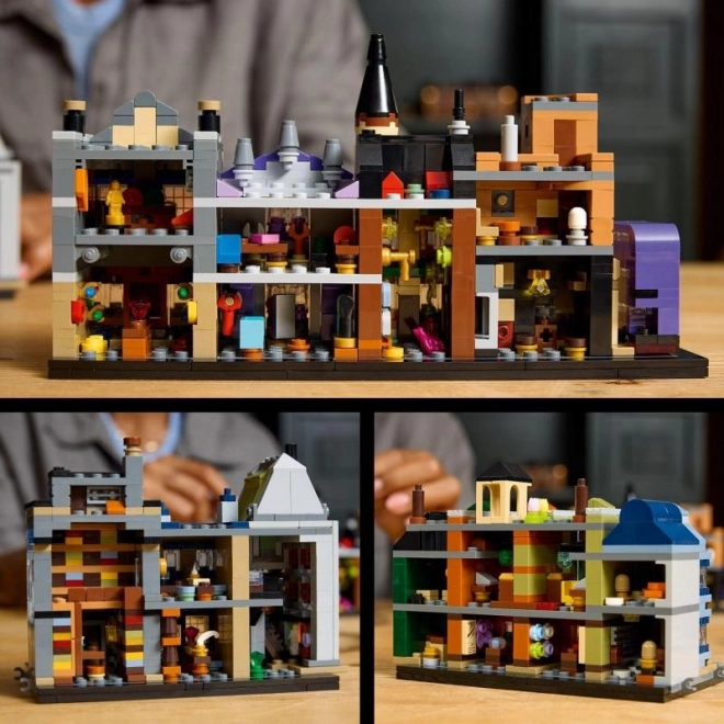 Modelul miniatural Magazine magice din strada Diagon de la LEGO Harry Potter