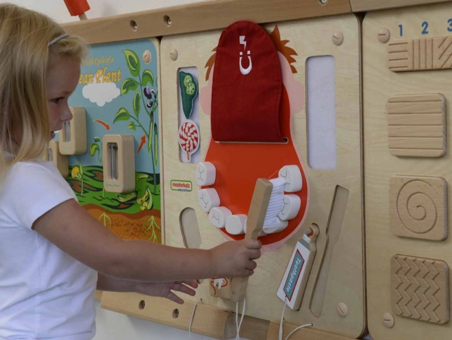 Tablă senzorială igiena orală Montessori