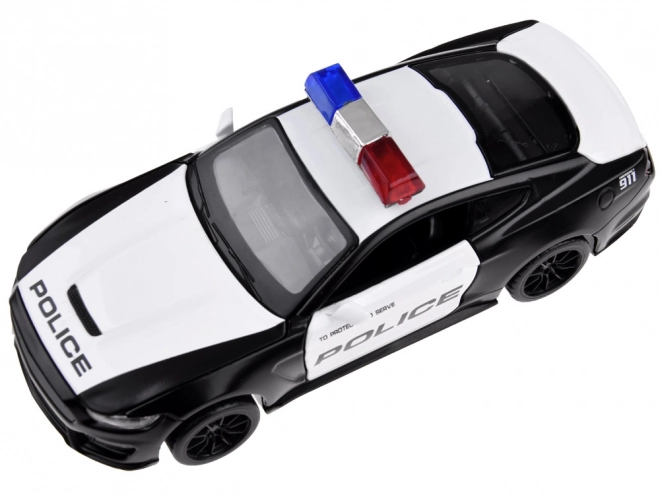 Mașinuță metalică de poliție Ford Shelby GT350 scara 1:32