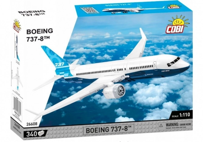 Model de avion Boeing 737 MAX 8 din construcții COBI