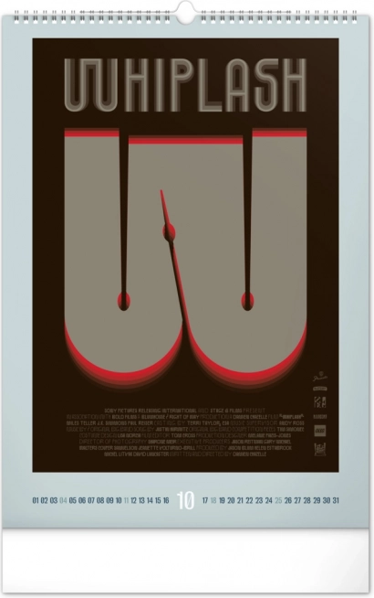 Calendar de perete Afișe de film alternative 2026