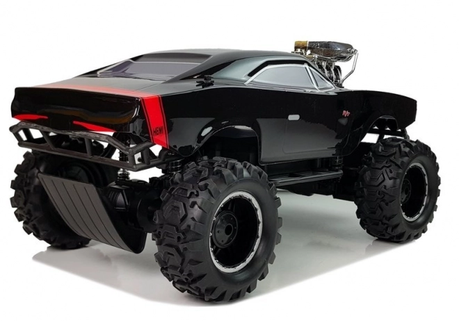 Mașină de teren telecomandată 4x4 neagră