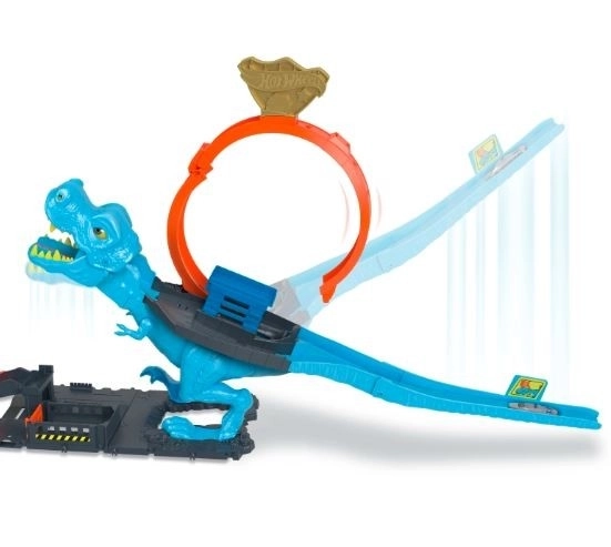 Pista de curse Hot Wheels City Bucla T-Rex
