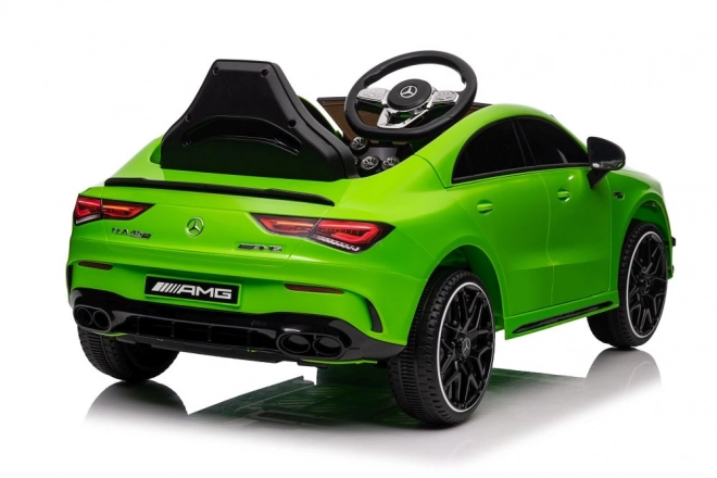 mașină cu acumulator mercedes cla 45 amg verde 4x4