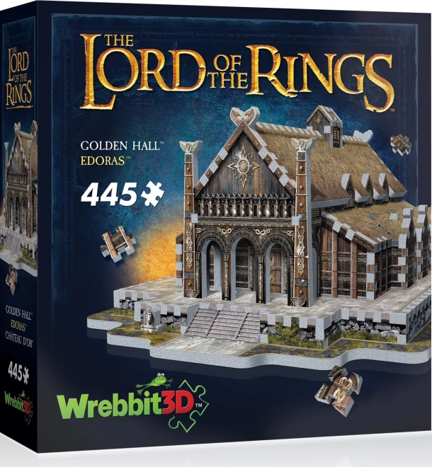 Puzzle 3D Sala de Aur Edoras din Stăpânul Inelelor 445 de piese