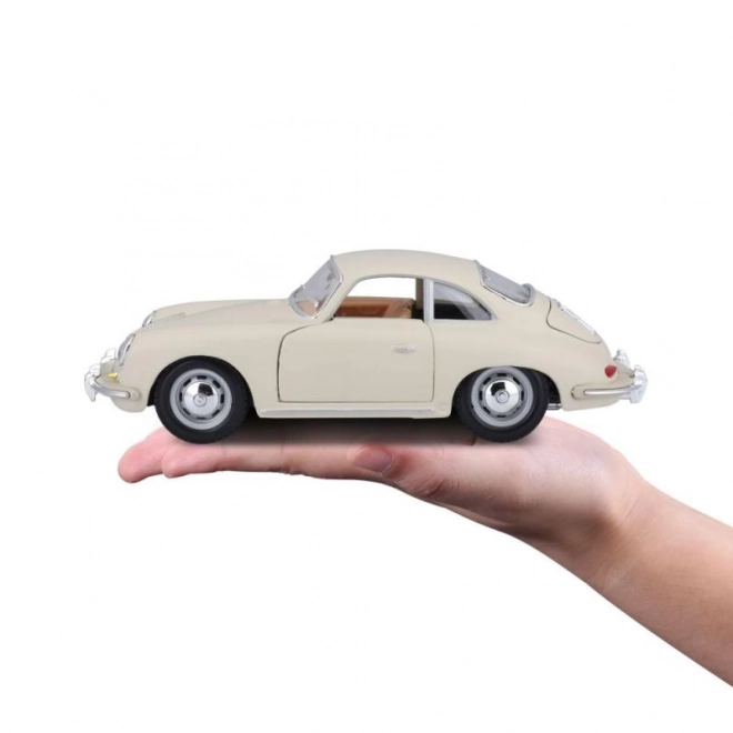 Mașină de colecție Porsche 356B Coupe 1961 Ivory la scară 1:24 de la Bburago