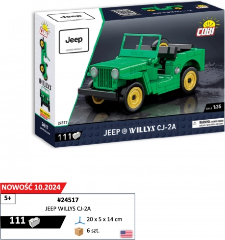 Model JEEP WILLYS CJ-2A 1:35 set de construcție COBI