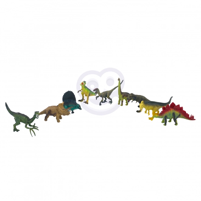 Set figurine dinozauri cu covoraș și cufăr