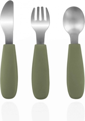 Tacamuri din silicon pentru copii, Forest Green