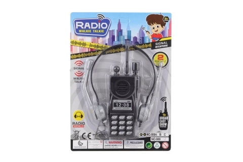 Set stație radio și căști pentru poliție