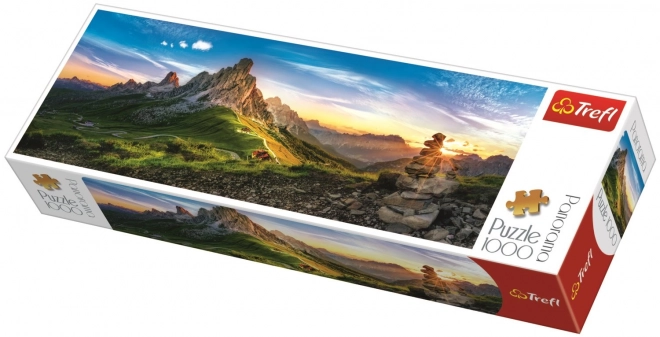 Puzzle panoramic Trefl Passo di Giau, Dolomiți 1000 piese