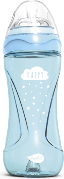 Sticlă pentru hrănire 330ml, albastru deschis