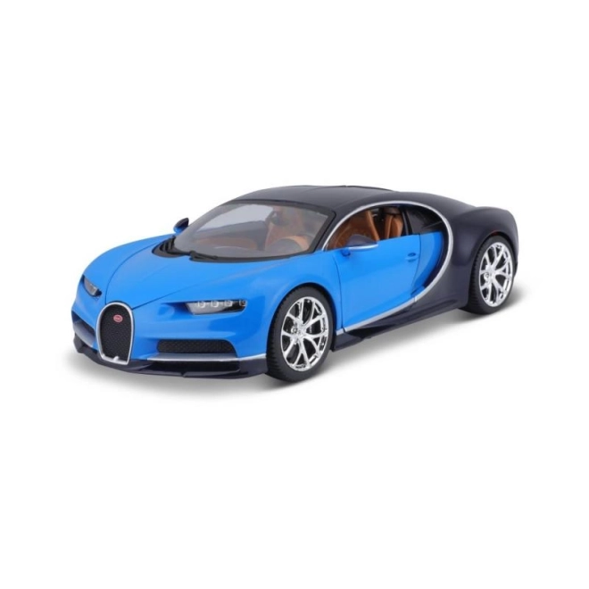 Mașinuță metalică Bugatti Chiron albastru Bburago 1:18