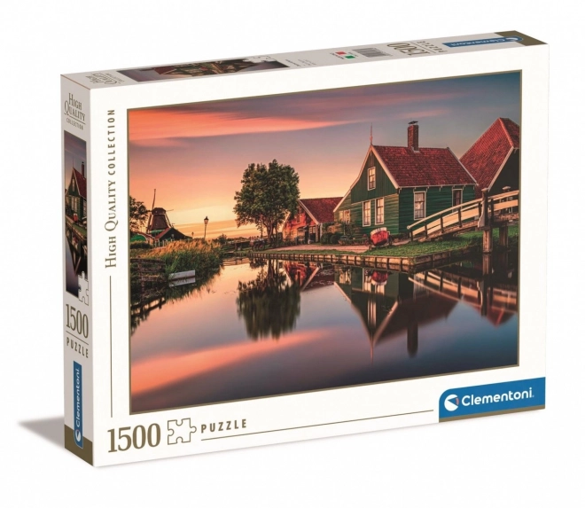 Puzzle Vesnice Zaanse Schans 1500 piese