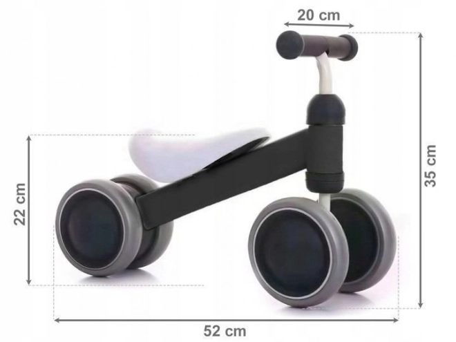 ECOTOYS Odrăjedlo MINI negru