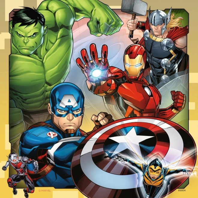 Puzzle Marvel Avengers 3x49 piese de la Ravensburger