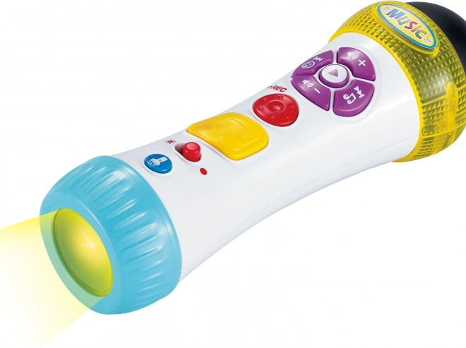 Microfon cu efecte luminoase și schimbător de voce