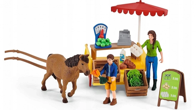 Stand mobil pentru fermă Farm World de la Schleich