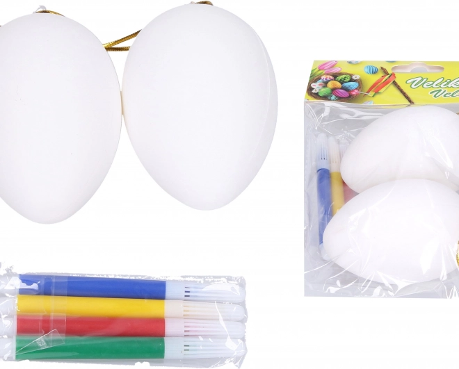 Oua din plastic pentru decorare cu carioci