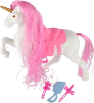 Unicorn cu coamă de pieptănat și accesorii