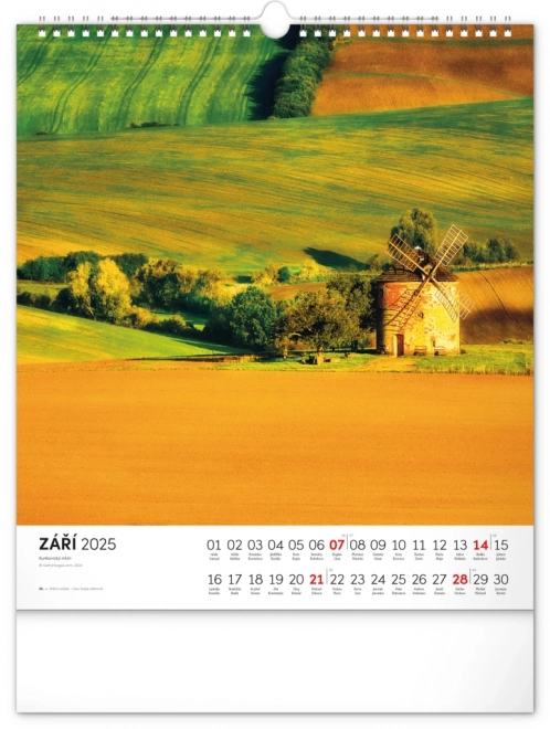 Calendar Perete Farmecele Toscanei Morave 2025