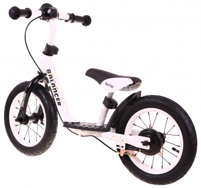 Bicicletă fără pedale SporTrike Balancer pentru copii albă