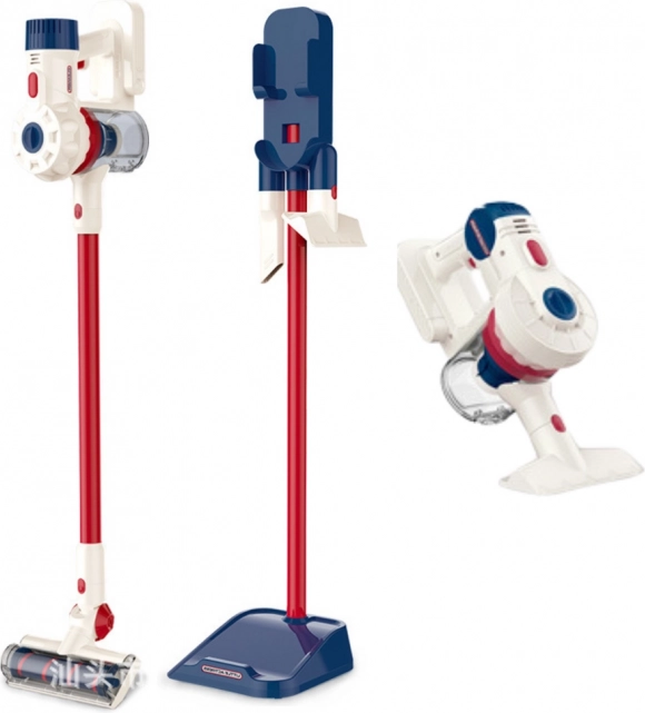 Set de curățenie pentru copii cu aspirator alb vertical