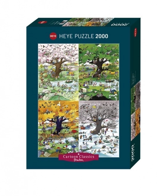 Puzzle 2000 piese - Patru anotimpuri