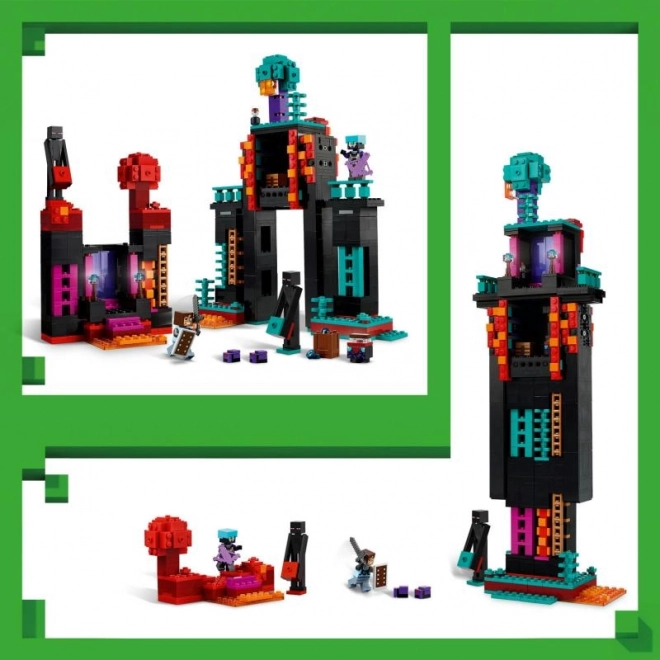 Set LEGO Minecraft Baza Plenitorilor și Distrugător