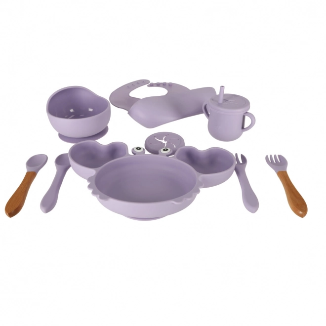 Set De Vase Silicoane Pentru Copii, 9 Piese, Violet – mov