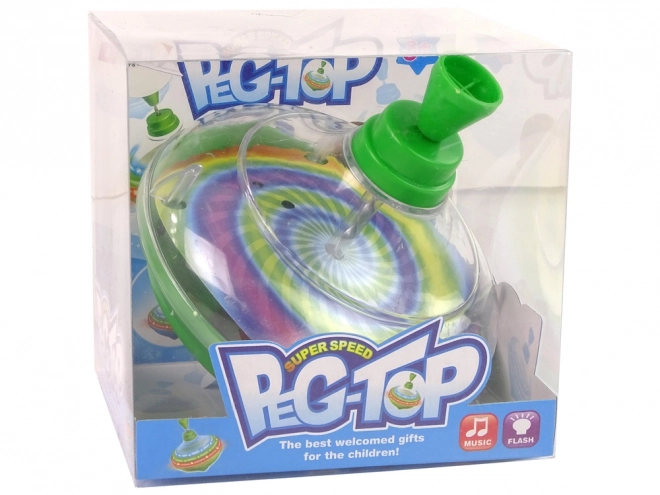 Top de jucărie cu LED-uri și muzică