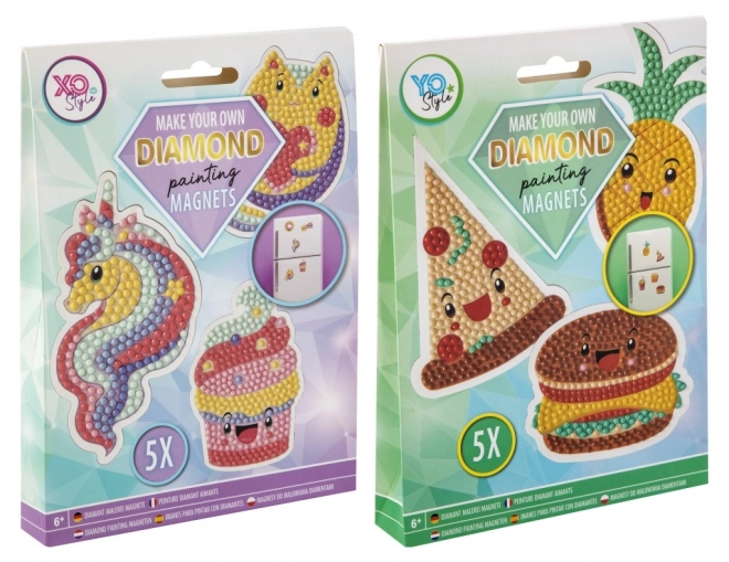 Set de magneți cu pietre de diamant