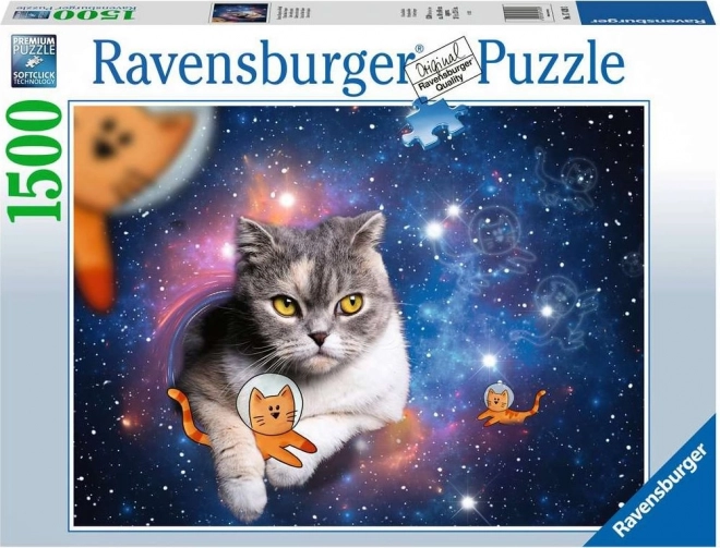 Puzzle RAVENSBURGER pisici în spațiu 1500 piese