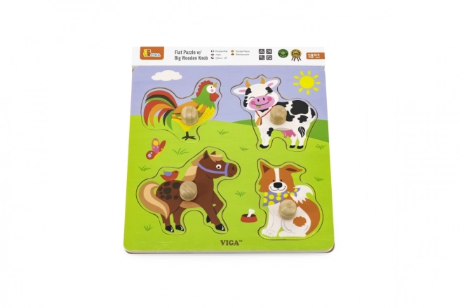 Puzzel din lemn animale domestice