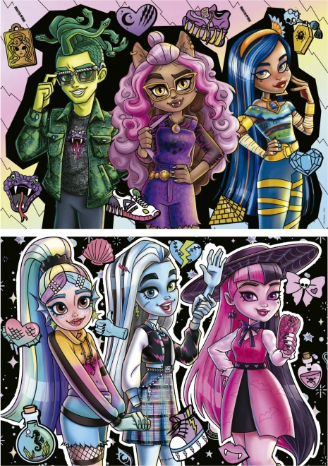 Puzzle Monster High 2x100 piese