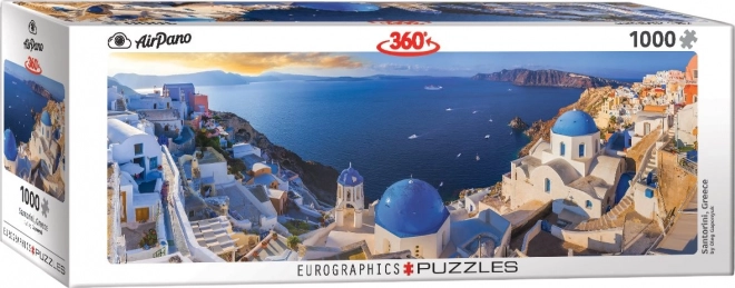 Puzzle panoramic Santorini EuroGraphics 1000 piese