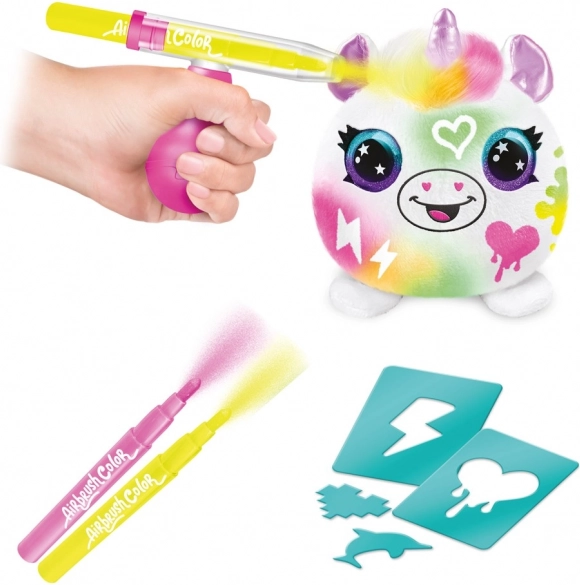 Set creativ aerograf Neon Mini surpriză