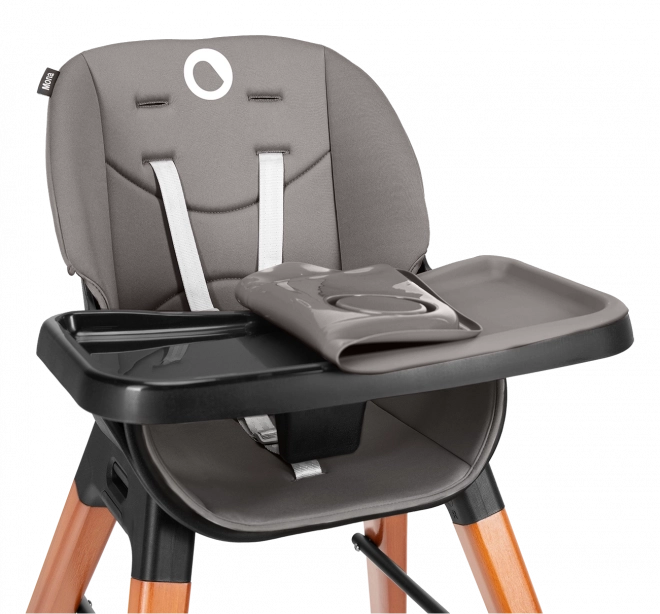 Scaun de masă pentru bebeluși Mona Black Onyx