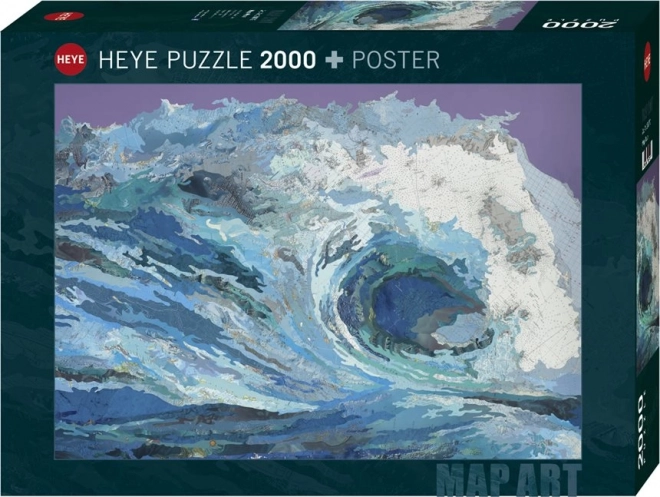 puzzle artă harta: vlna 2000 piese