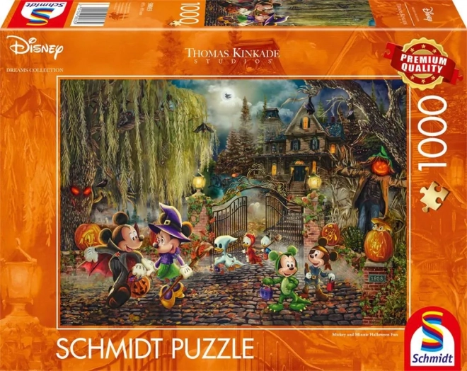 Puzzle Schmidt Disney: Mickey și Minnie de Halloween 1000 piese